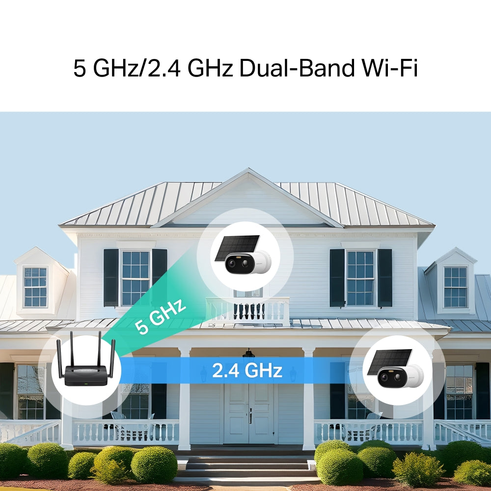 MC410 KIT | Solar-Powered Security Camera Kit, 2K 3MP, Smart Detection, IP65, Colour Night Vision