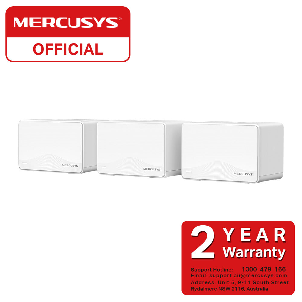 Mercusys Halo H25BE 3 Pks BE3600 Wi-Fi 7 Mesh+MS108GS 8 Gigabit Ports Switch
