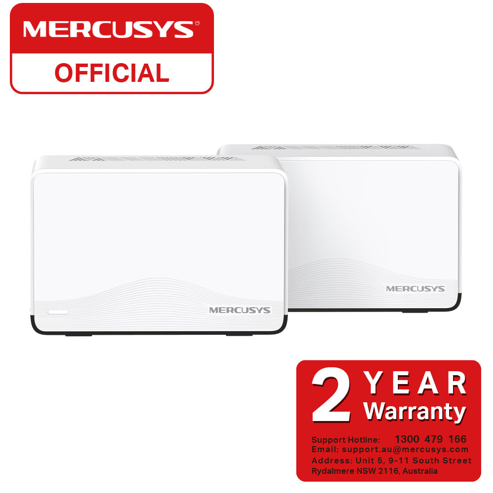 Mercusys Halo H27BE 2 Pk BE3600 Wi-Fi 7 Mesh + MS105G 5 Gigabit Ports Switch