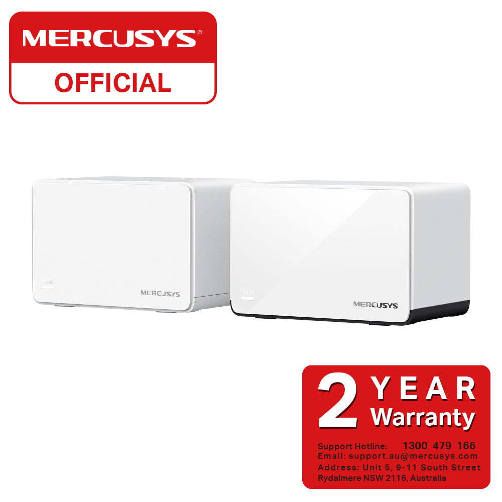 Mercusys Halo H85X 2 PACK AX3000 WiFi 6 Mesh + MS105G 5 Gigabit Ports Switch