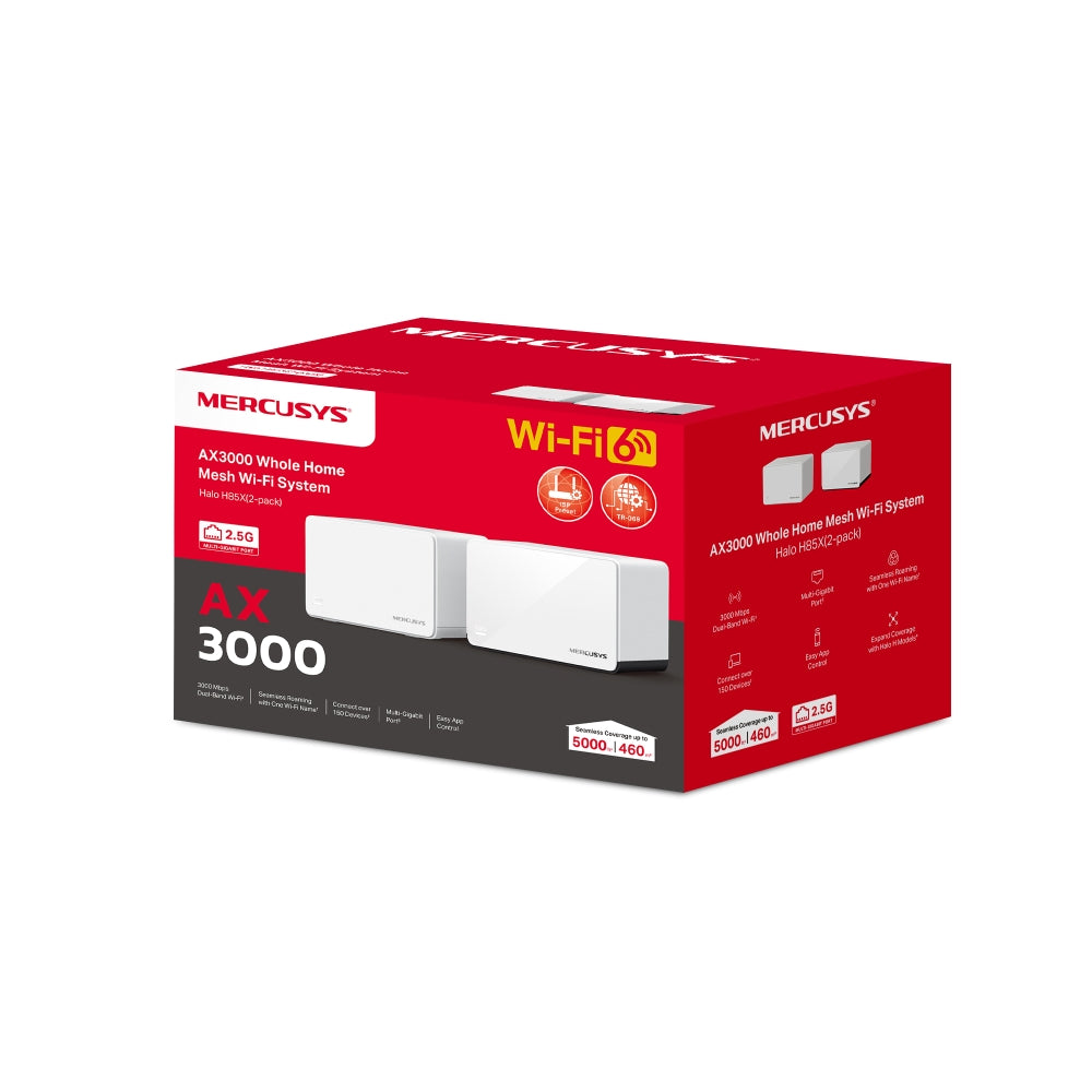 AX3000 Whole Home Mesh WiFi 6 System, Halo H85X(2-pack)