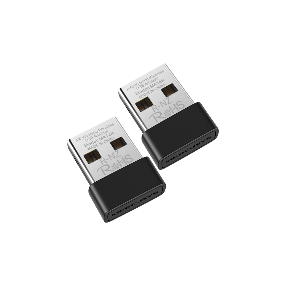 AX300 Nano Wireless USB Adapter, MA14N(2-pack)