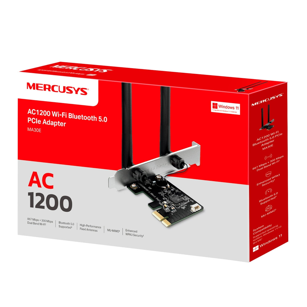AC1200 Wi-Fi Bluetooth PCIe Adapter, MA30E