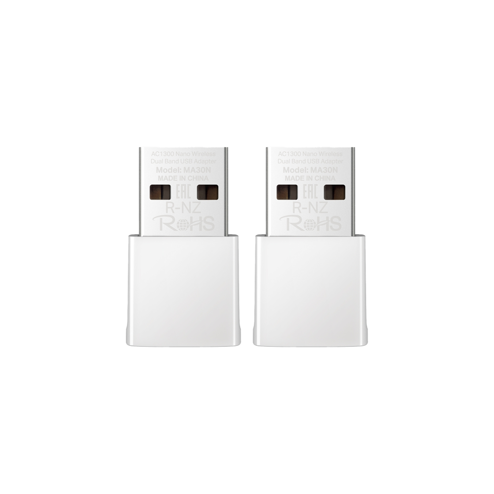 AC1300 Nano Wireless Dual Band USB Adapter, MA30N(2-pack)