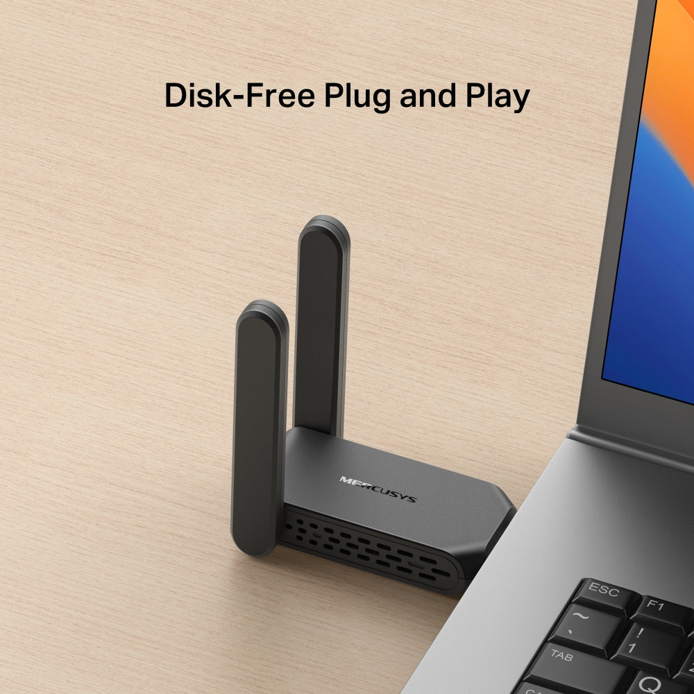 AC1300 High-Gain Wireless Dual Band USB Adapter, MA32H