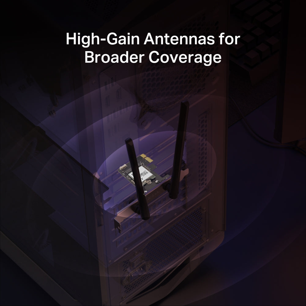 AX1800 Wi-Fi 6 Bluetooth 5.4 PCIe Adapter, MA70XE