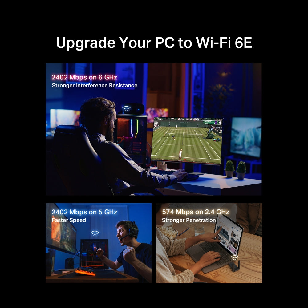 MA86XH | AXE5400 Wi-Fi 6E High-Gain Wireless USB Adapter