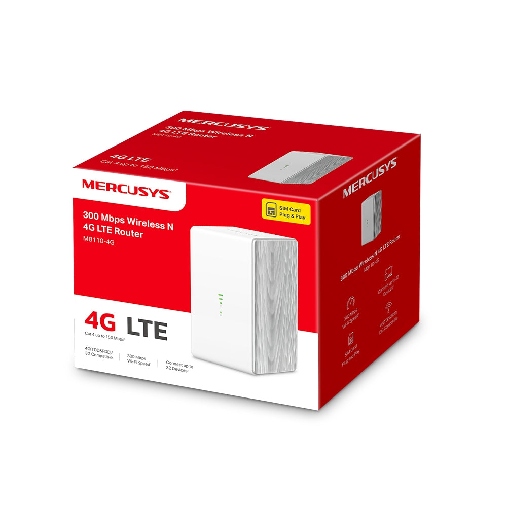 300 Mbps Wireless N 4G LTE Router, MB110-4G