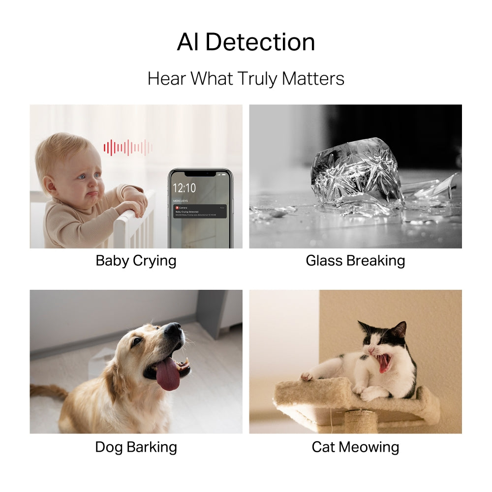 MC230 | Pan/Tilt AI Home Security Wi-Fi Camera