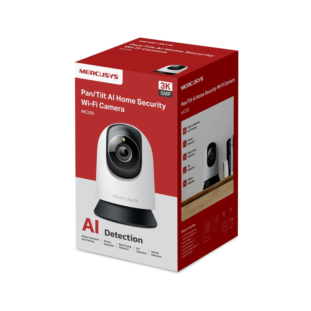 MC230 | Pan/Tilt AI Home Security Wi-Fi Camera