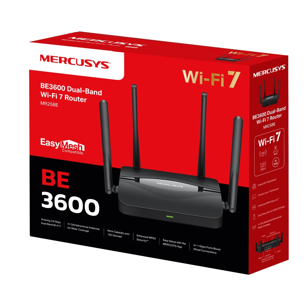 BE3600 Dual Band Wi-Fi 7 Router, MR25BE