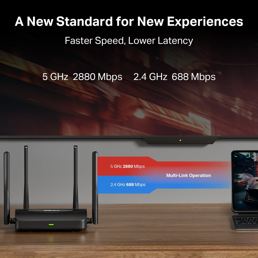 BE3600 Dual Band Wi-Fi 7 Router, MR25BE