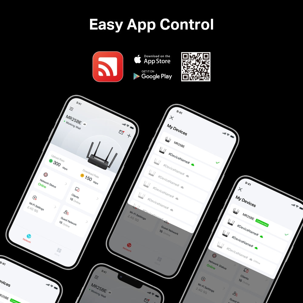 BE3600 Dual Band Wi-Fi 7 Router, MR25BE