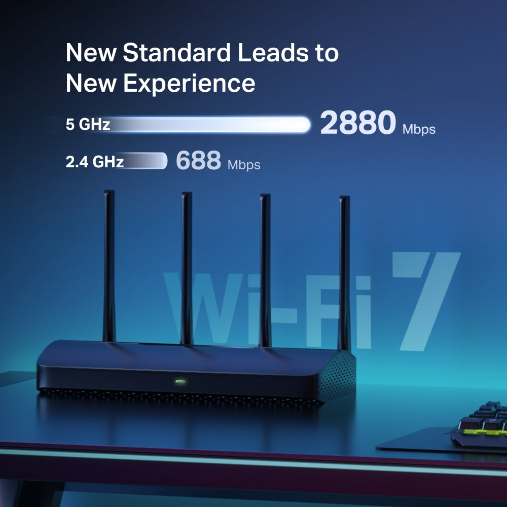BE3600 Dual Band Wi-Fi 7 Router, MR27BE