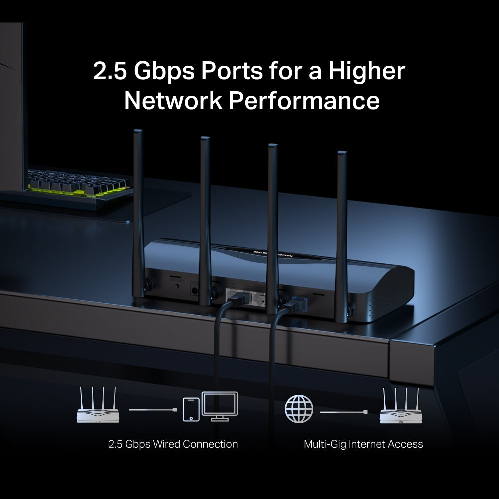 BE3600 Dual Band Wi-Fi 7 Router, MR27BE