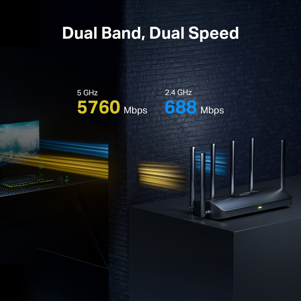 BE6500 Dual-Band Wi-Fi 7 Router, MR37BE