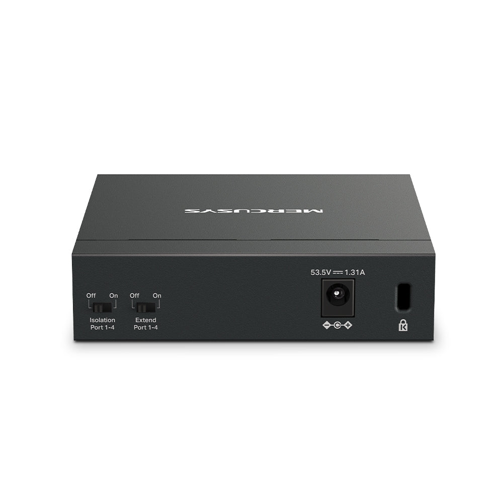 5-Port 10/100/1,000 Mbps Desktop Switch with 4-Port PoE+, MS105GP