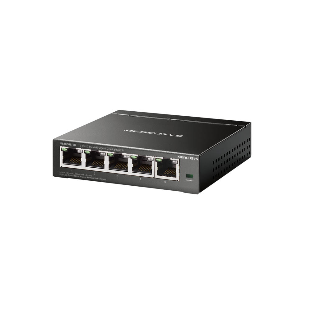 MS105GS-M2(2-pack) | 5-Port 2.5G Multi-Gigabit Desktop Switch