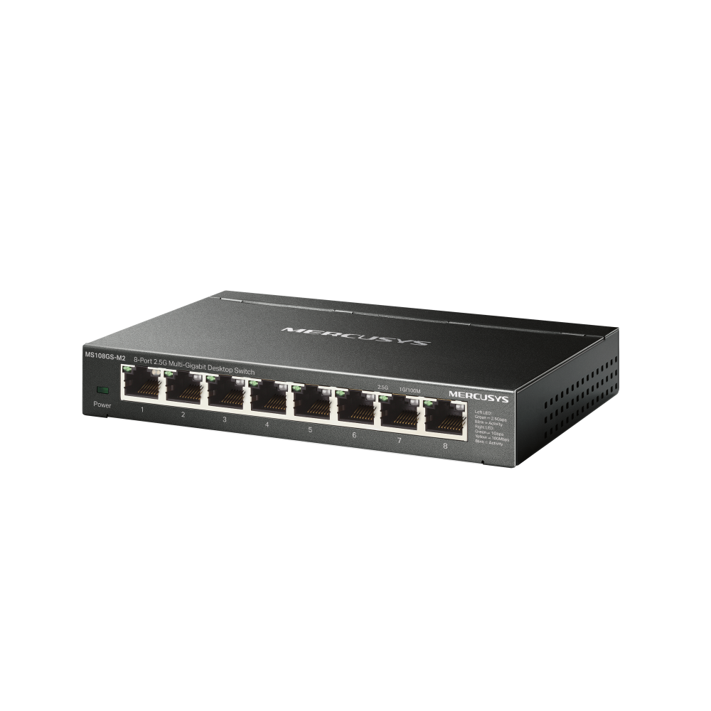 MS108GS-M2(2-pack) | 8-Port 2.5G Multi-Gigabit Desktop Switch