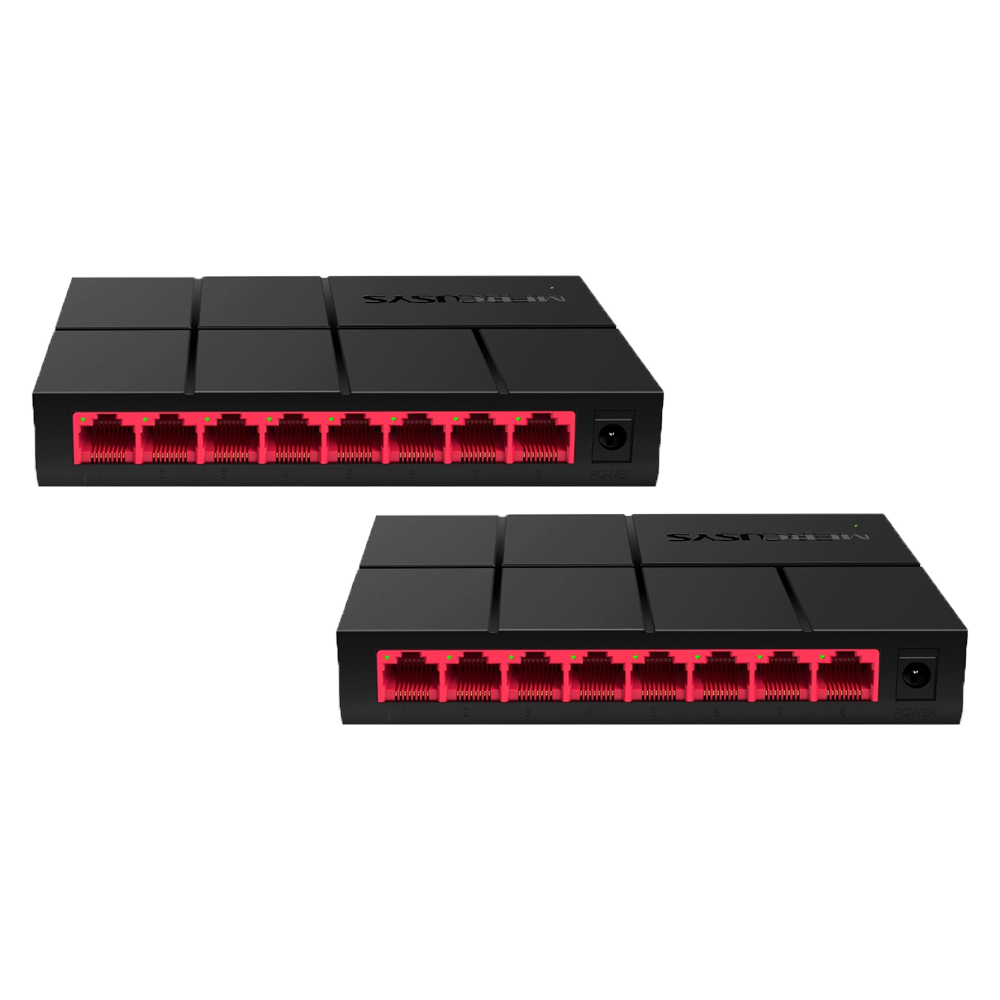 8-Port 10/100/1,000 Mbps Desktop Switch, MS108G(2-pack)