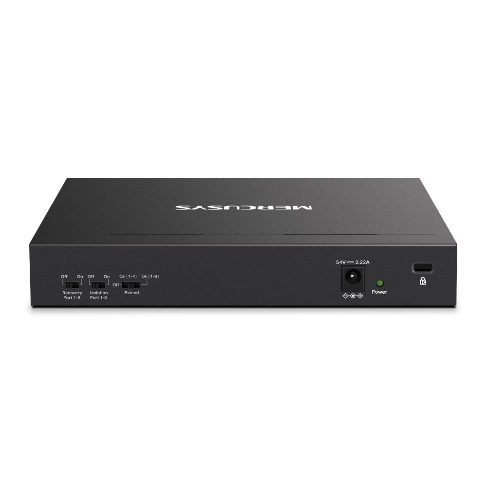 8-Port 10/100 Mbps + 2-Port Gigabit Desktop Switch with 8-Port PoE+, MS110CMP