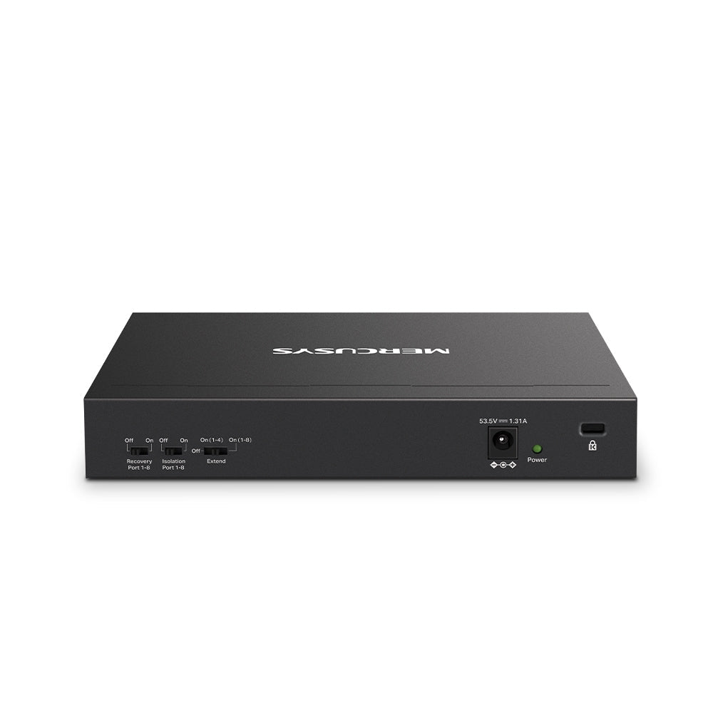 10-Port 10/100 Mbps Desktop Switch with 8-Port PoE+, MS110P