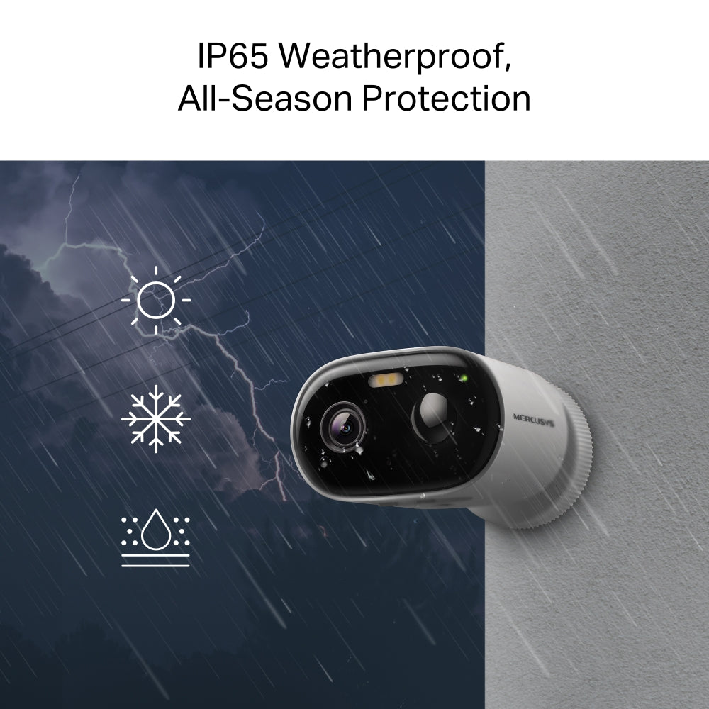 MC410 KIT | Solar-Powered Security Camera Kit, 2K 3MP, Smart Detection, IP65, Colour Night Vision