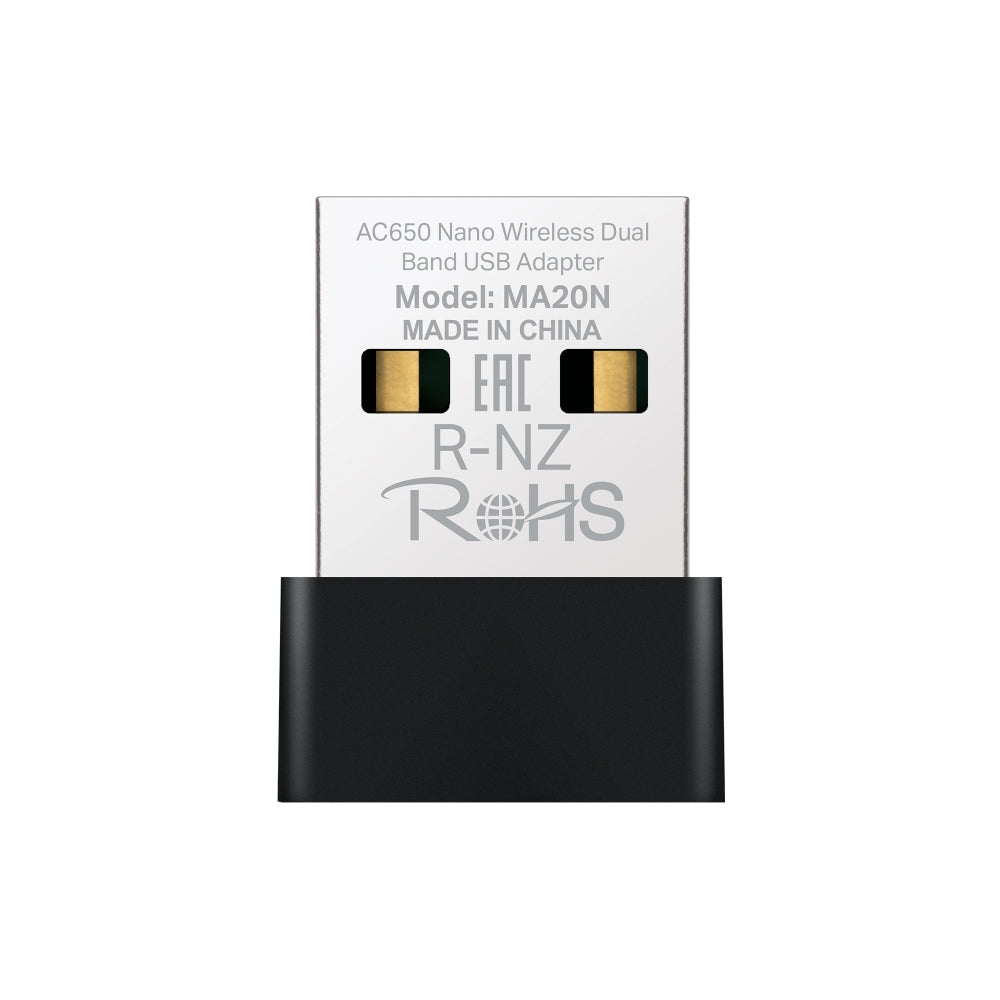 AC650 Nano Wireless Dual Band USB Adapter, MA20N