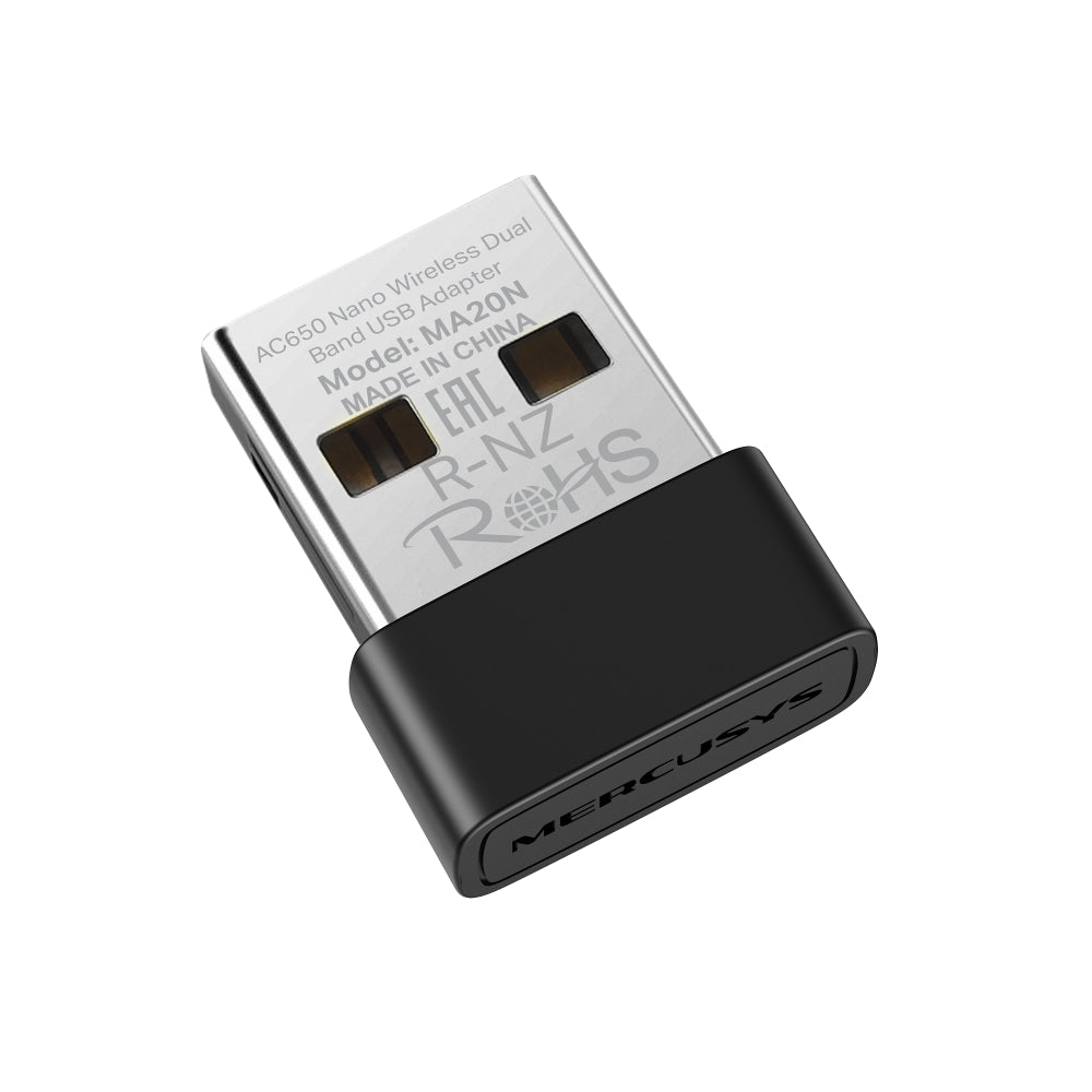 AC650 Nano Wireless Dual Band USB Adapter, MA20N