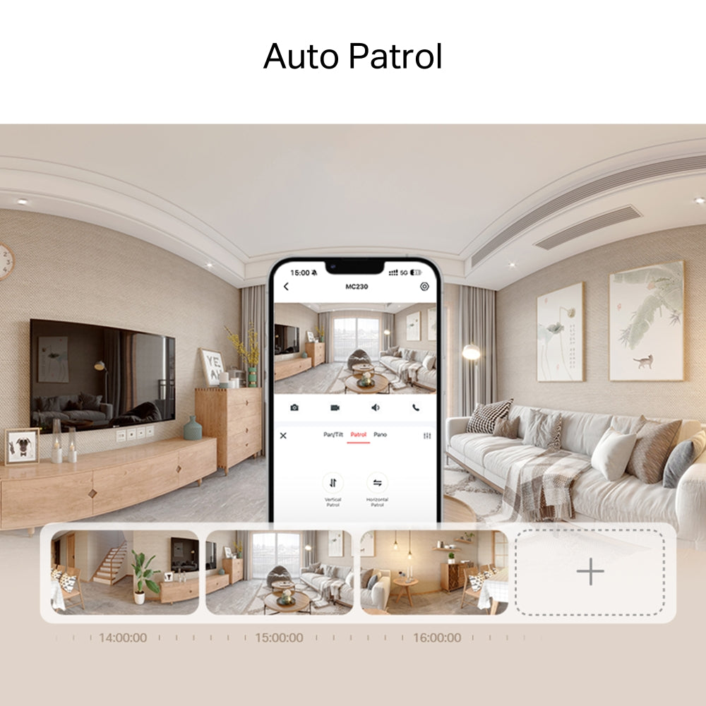 MC230 | Pan/Tilt AI Home Security Wi-Fi Camera