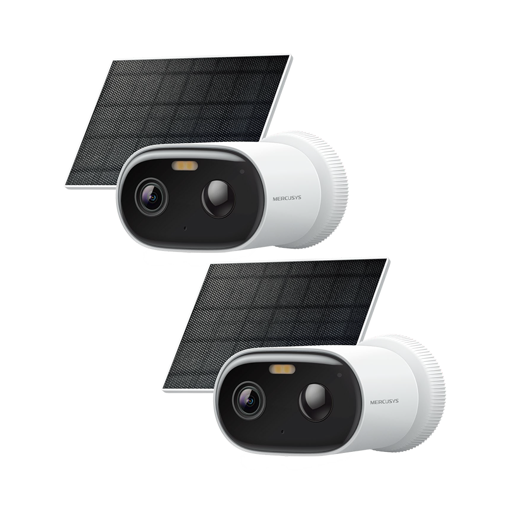 MC410 KIT | Solar-Powered Security Camera Kit, 2K 3MP, Smart Detection, IP65, Colour Night Vision