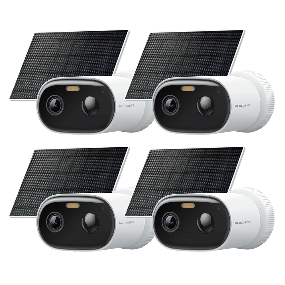 MC410 KIT | Solar-Powered Security Camera Kit, 2K 3MP, Smart Detection, IP65, Colour Night Vision