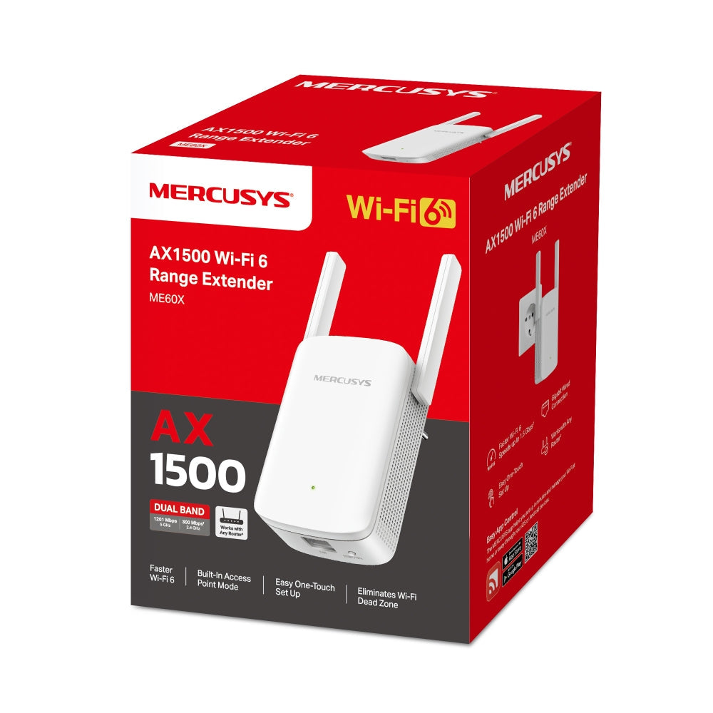 AX1500 Wi-Fi 6 Range Extender, ME60X
