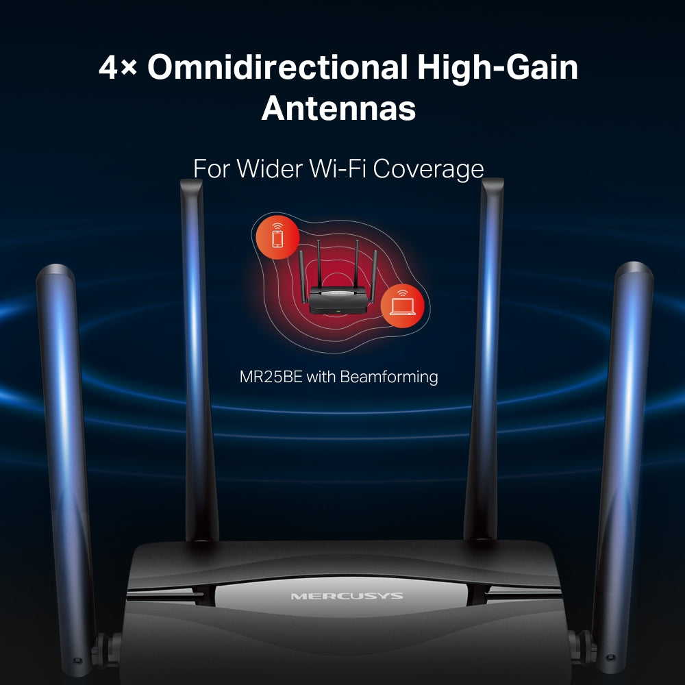 BE3600 Dual Band Wi-Fi 7 Router, MR25BE