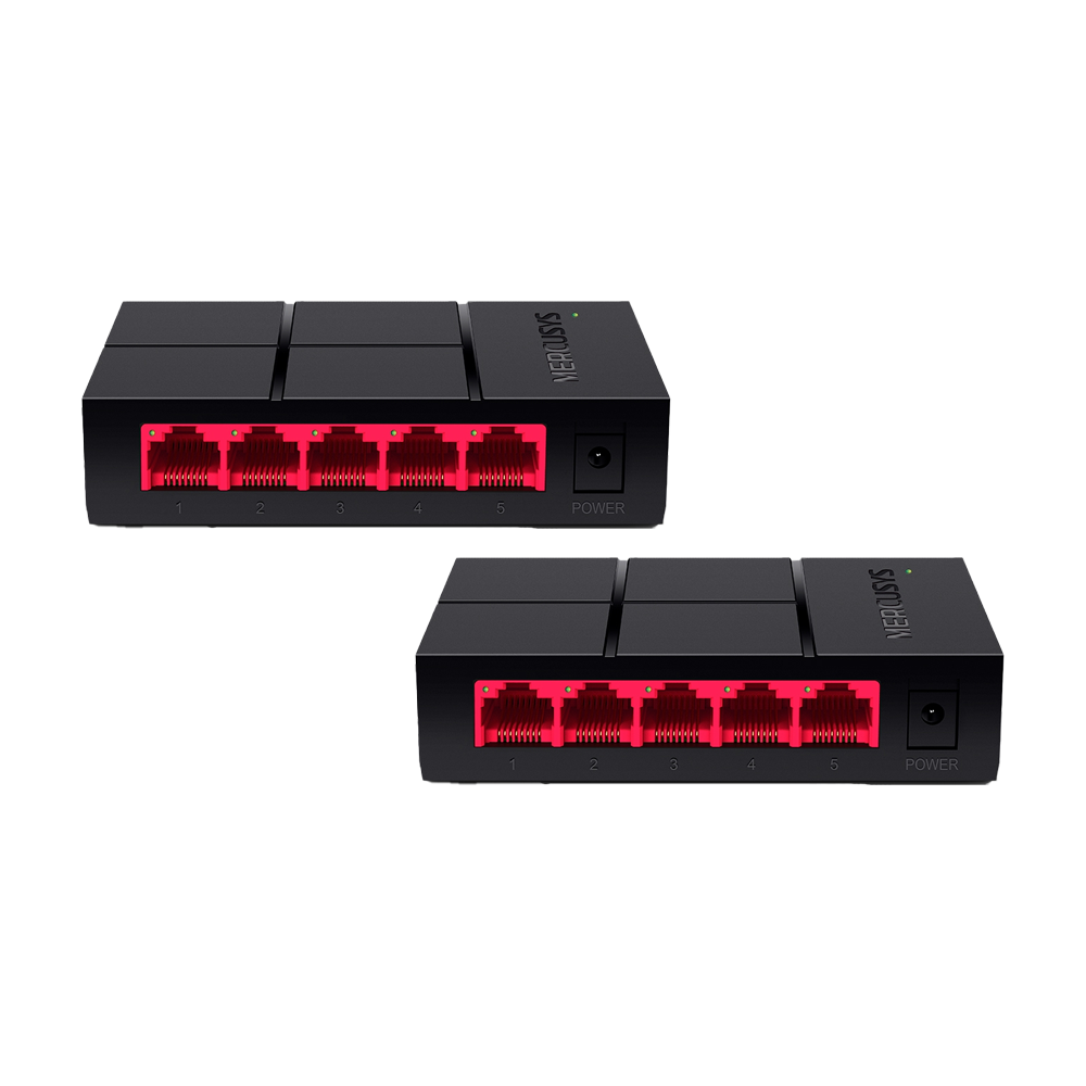 5-Port 10/100/1,000 Mbps Desktop Switch, MS105G(2-pack)