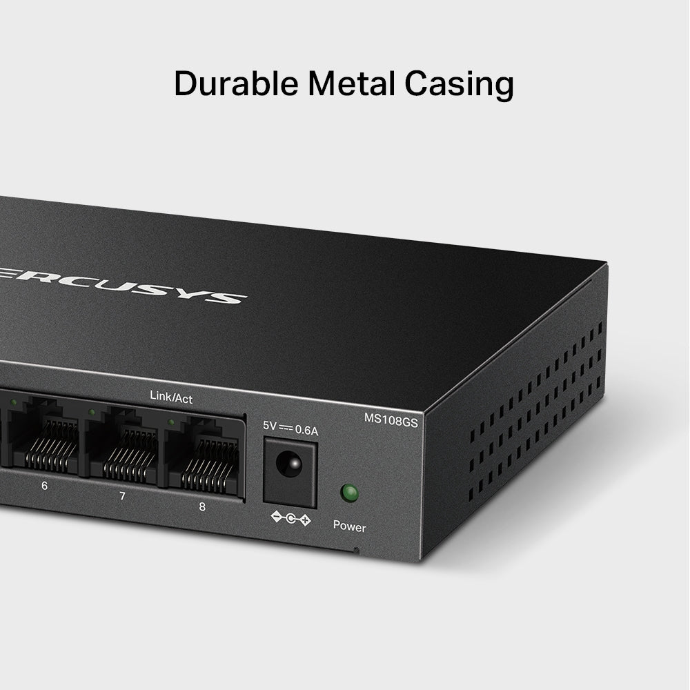 8-Port Gigabit Desktop Switch, MS108GS